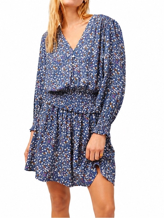 Rails Dresses & Skirts - Rails Zana Boho Blue Ditzy Floral Cottagecore Smocked Waist Mini Dress Medium